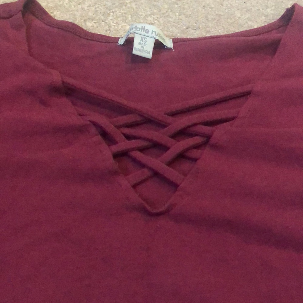 CHARLOTTE RUSSE CROP TOP - Picture 2 of 2
